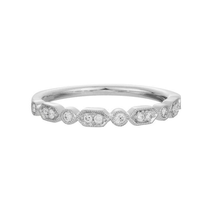 14K Gold Diamond Ring with 13 Diamonds