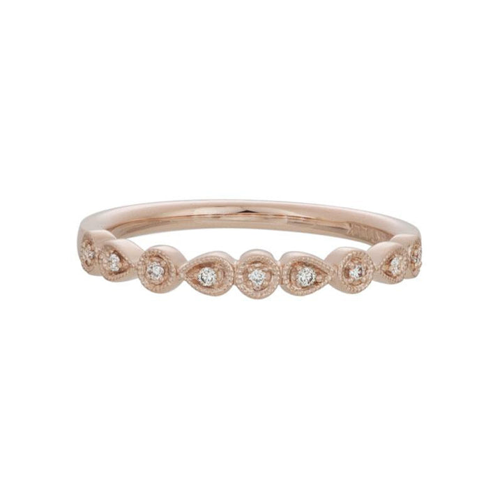 14K Gold Diamond Band Ring