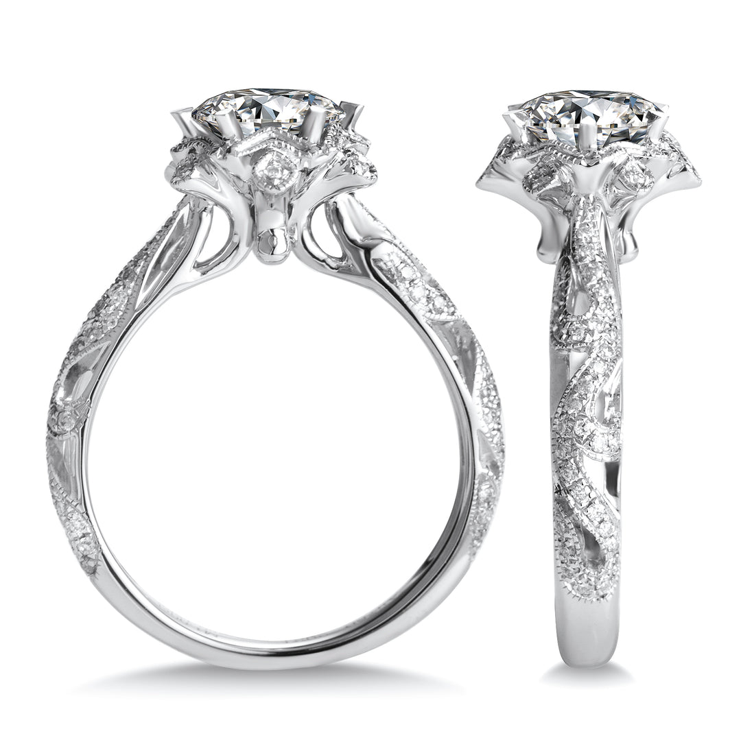 18K Gold 1 CT Moissanite ring