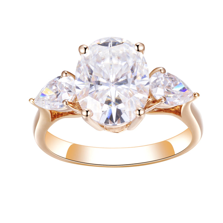 18K Gold 3.5 TCW Moissanite Ring