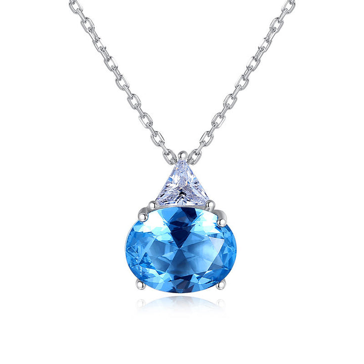 Blue Topaz Simulant Necklace