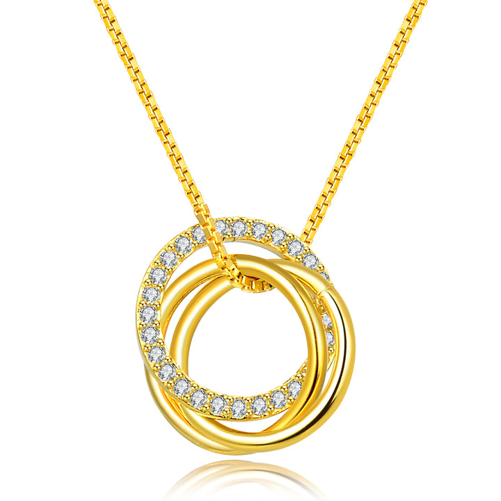 “Rings of Love, Life, & Luck” Necklace