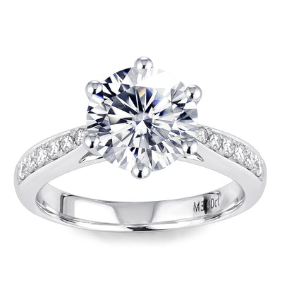 18K Gold 1 TCW Moissanite Solitaire Ring