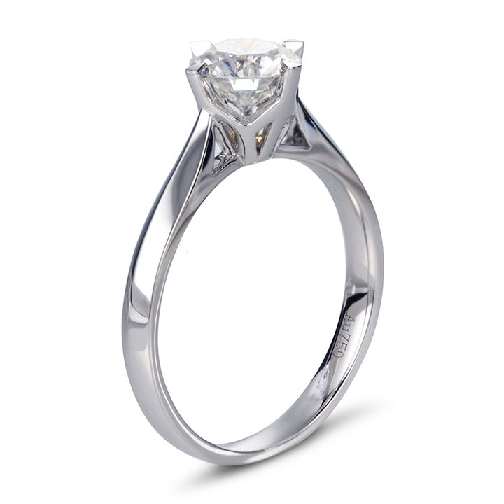 18K Gold 1 CT Moissanite Ring