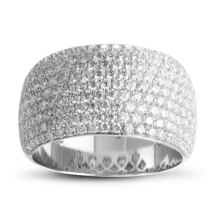 18K Gold 1.86 TCW Moissanite Band