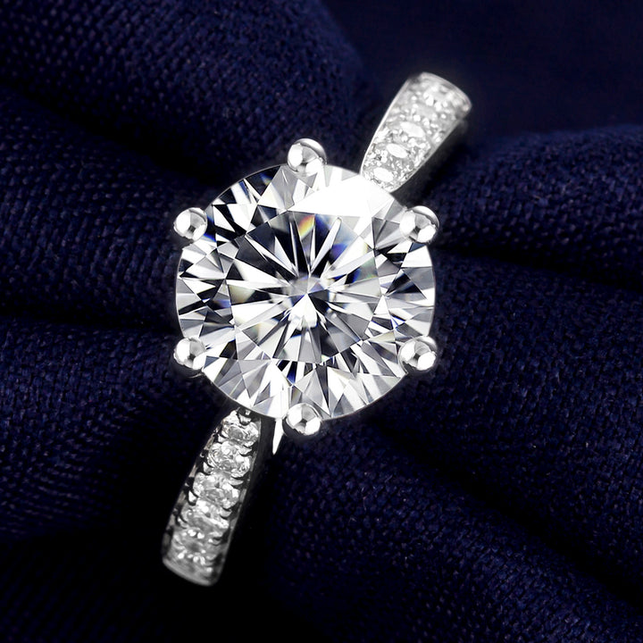 18K Gold 1 TCW Moissanite Solitaire Ring