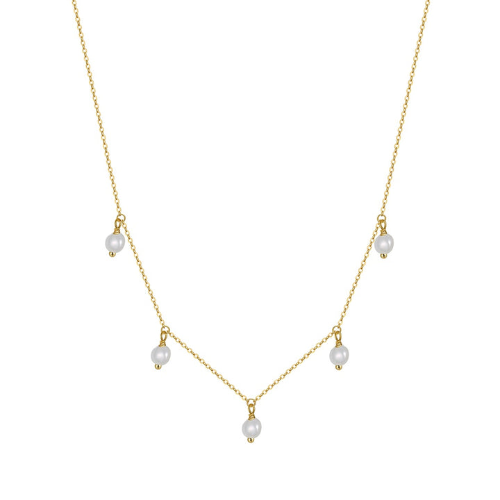 Baroque Pearl Gold Necklace