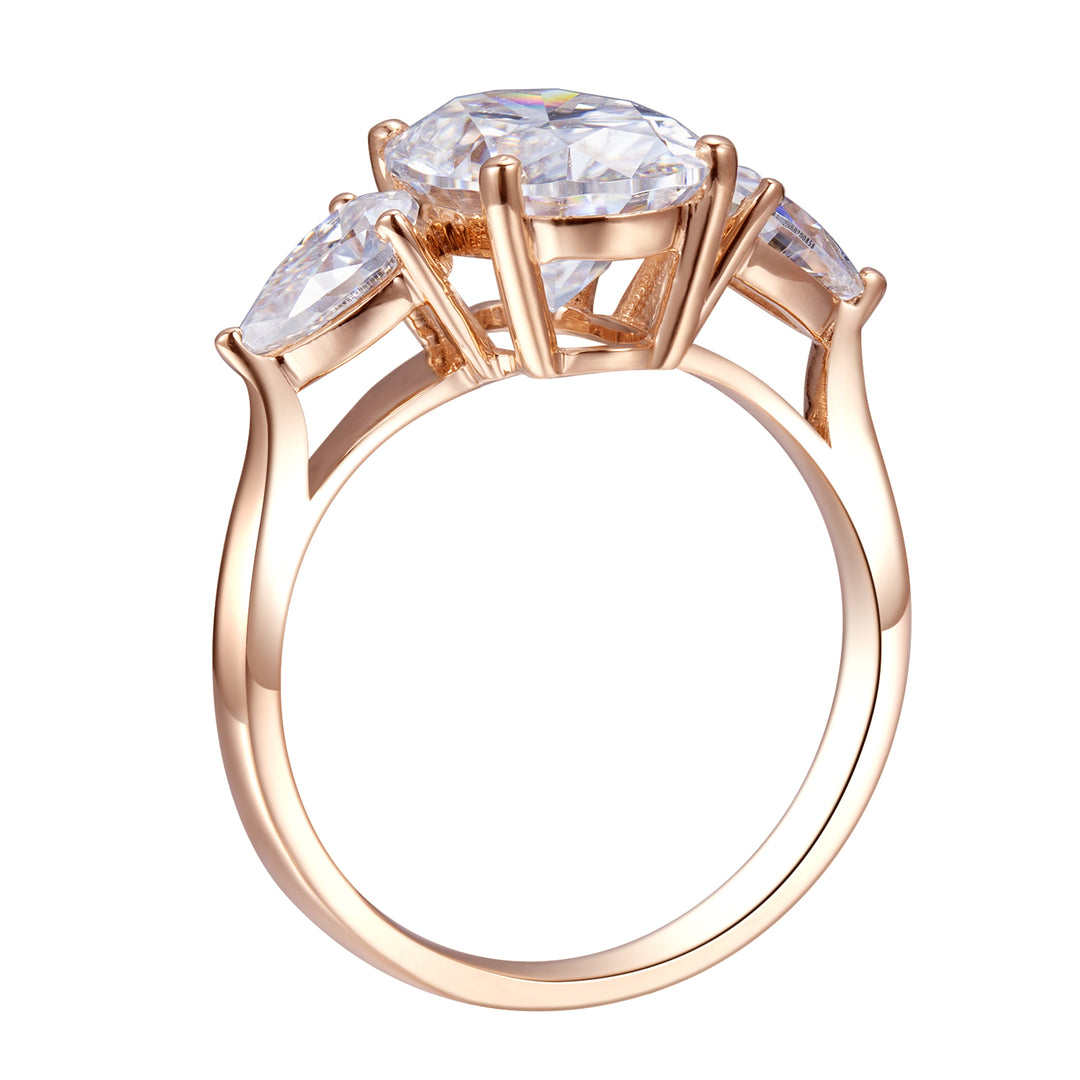 18K Gold 3.5 TCW Moissanite Ring