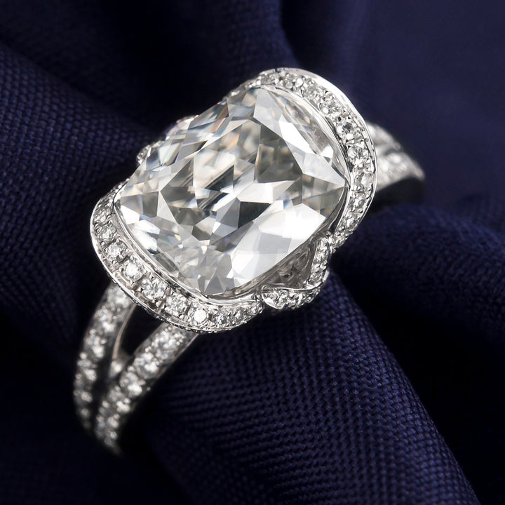 18K Gold 2.6 TCW Moissanite Ring