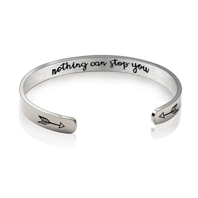 Inspirational Bangle "Nothing Can Stop You"
