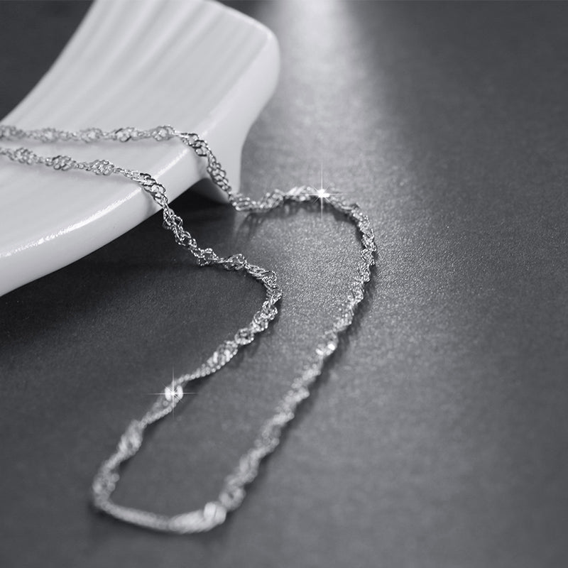 Twisted Curb Singapore Rope Chain 1.5 mm