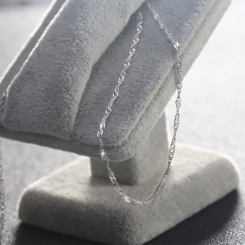 Twisted Curb Singapore Rope Chain 1.5 mm