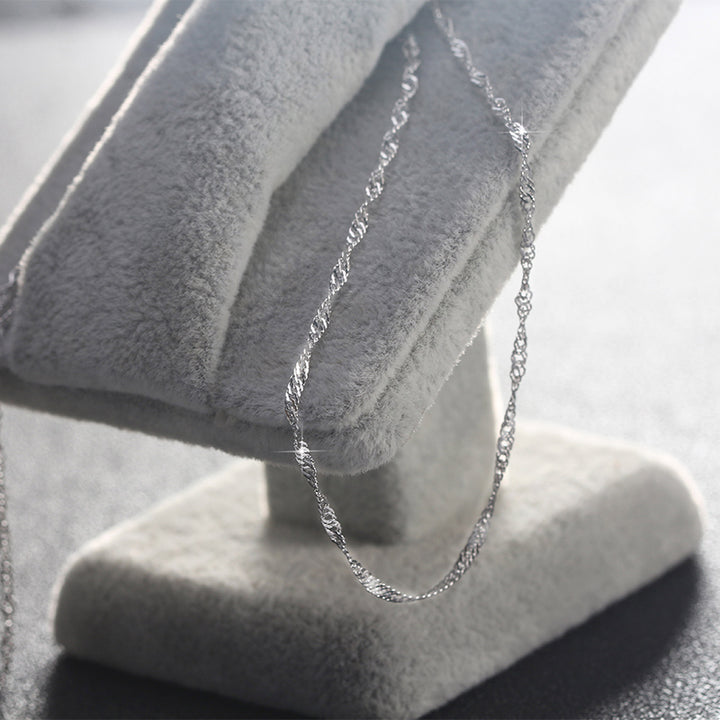Twisted Curb Singapore Rope Chain 1.5 mm