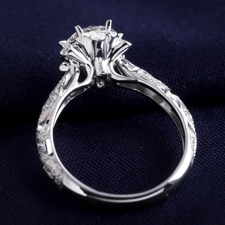 18K Gold 1 CT Moissanite ring