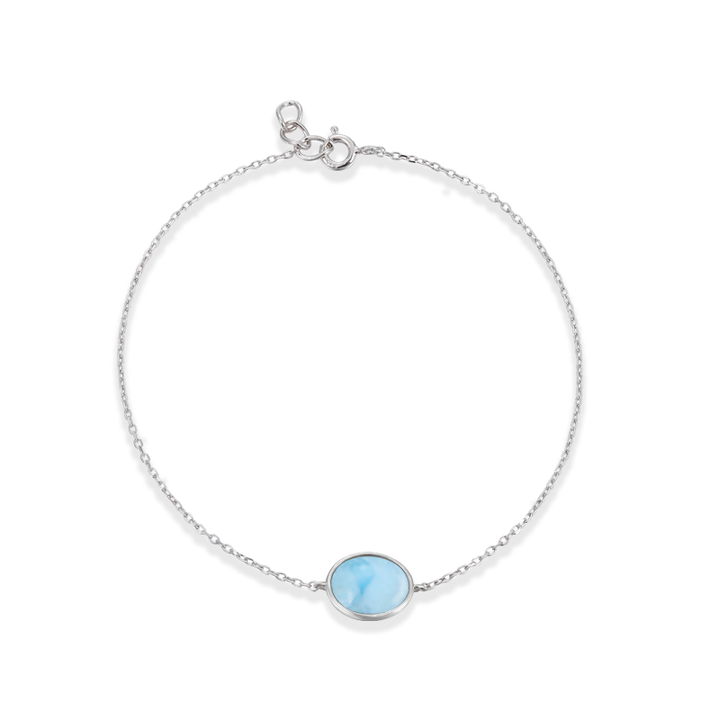 Larimar Silver Bracelet