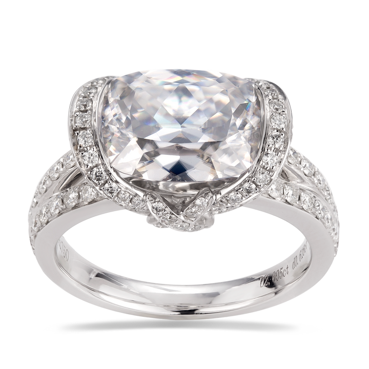 18K Gold 2.6 TCW Moissanite Ring
