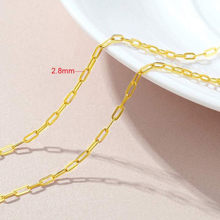 14K Gold Paperclip Chain 2.80 mm
