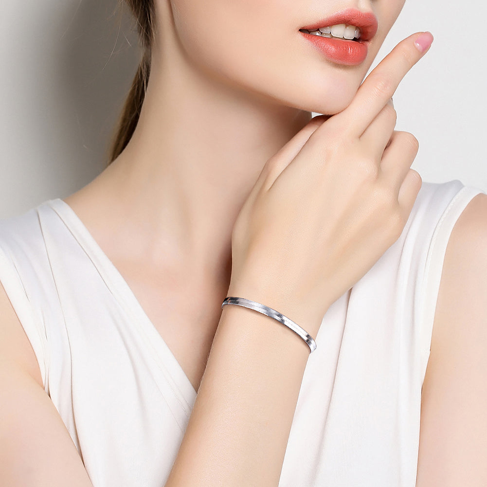 Herringbone Chain Bracelet 4.5 mm