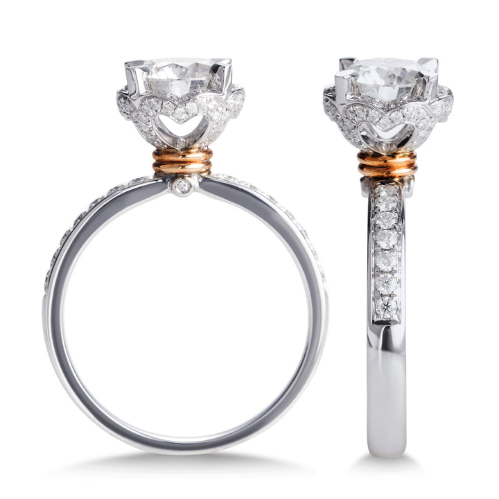 18K Gold 1 ct Moissanite Ring