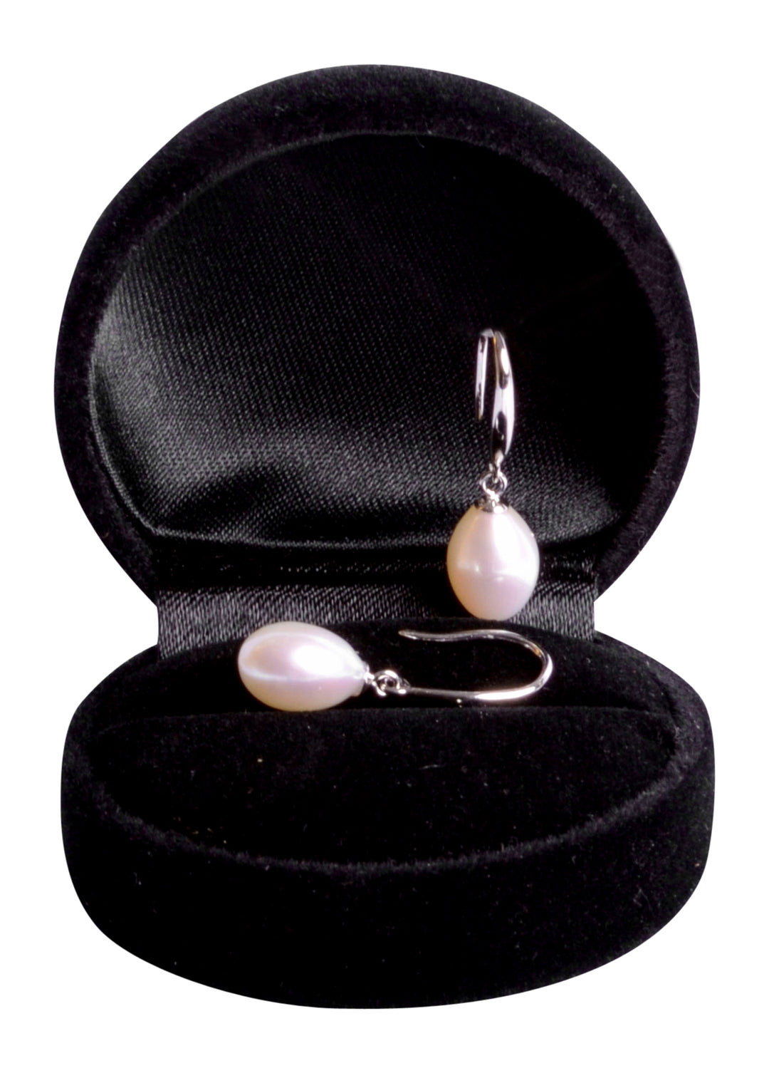 White Classic Pearl Dangling Sterling Silver Earrings | SilverAndGold