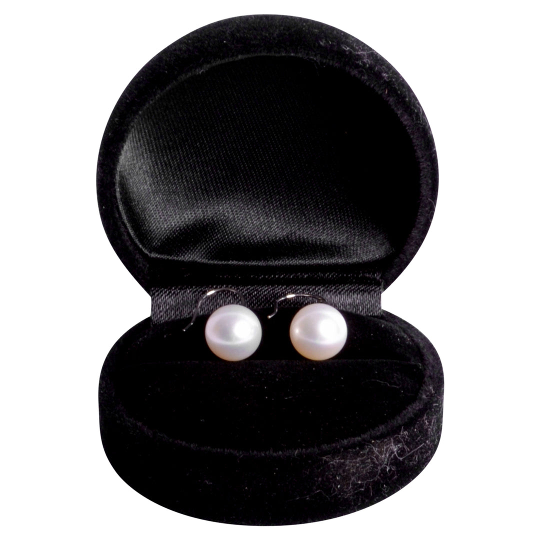14K Gold White Pearl Dangle Earrings | SilverAndGold
