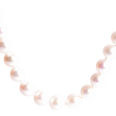 14K Gold 9 mm Pearl Necklace