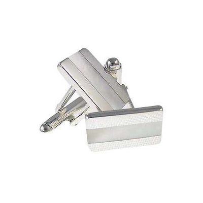 Mother Of Pearl Sterling Silver Cufflinks | SilverAndGold