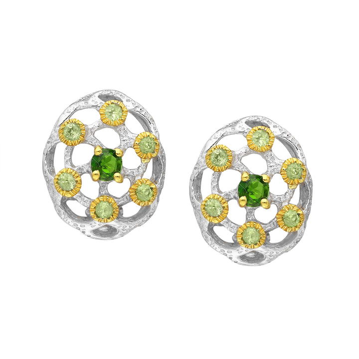 Peridot & Chrome Diopside Earrings