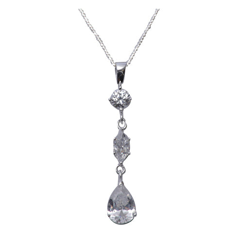 Sterling Silver and Crystal Gemstone Pendant - SilverAndGold.com Silver And Gold