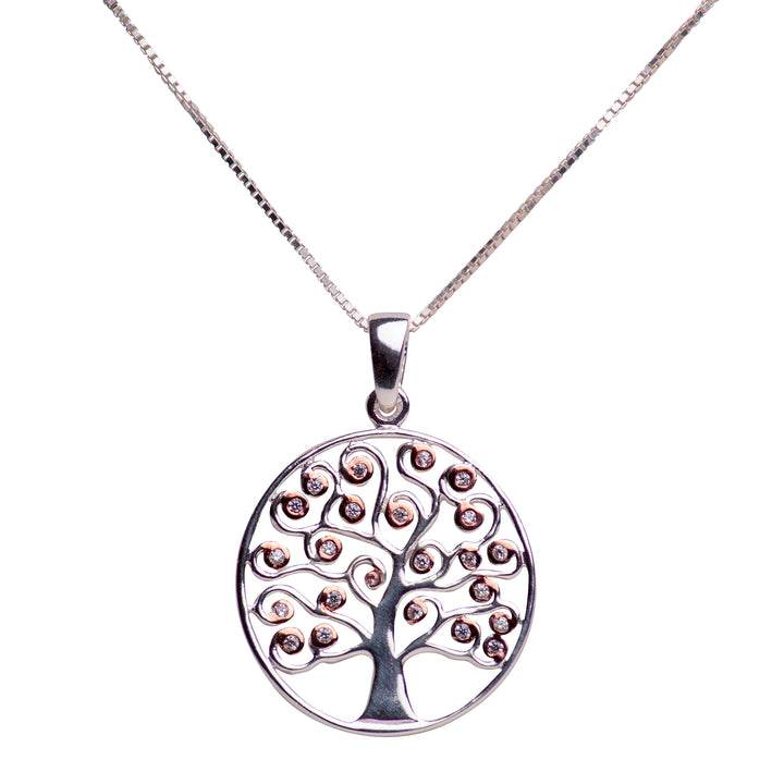 Two Tone Tree of Life Pendant