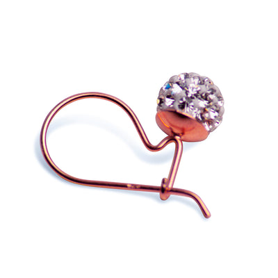 Cubic Zirconia Ball Drop Earrings | SilverAndGold