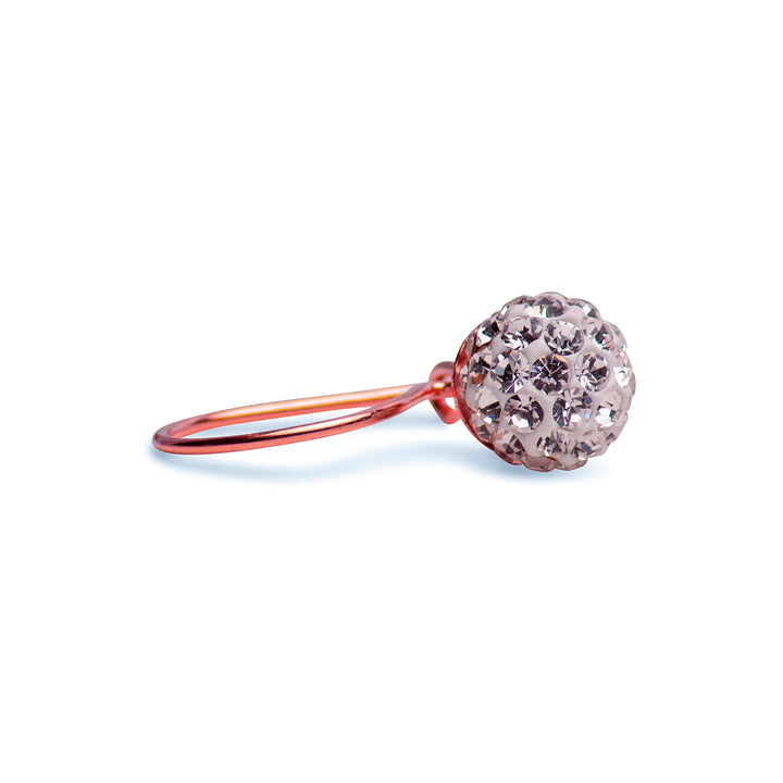 Cubic Zirconia Ball Drop Earrings | SilverAndGold