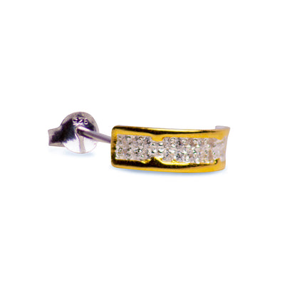14K Yellow Gold Plated Chain Dangle Earrings | SilverAndGold