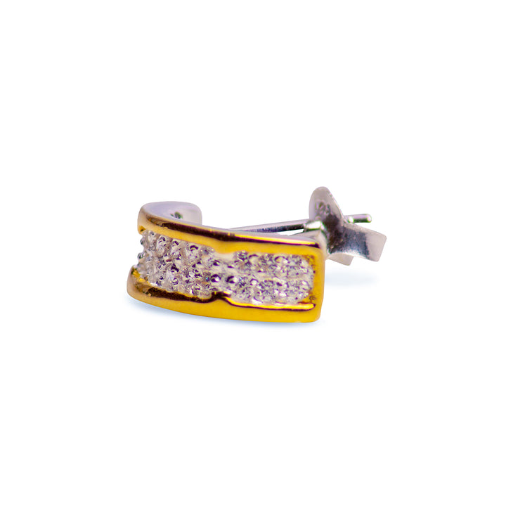 14K Yellow Gold Plated Chain Dangle Earrings | SilverAndGold