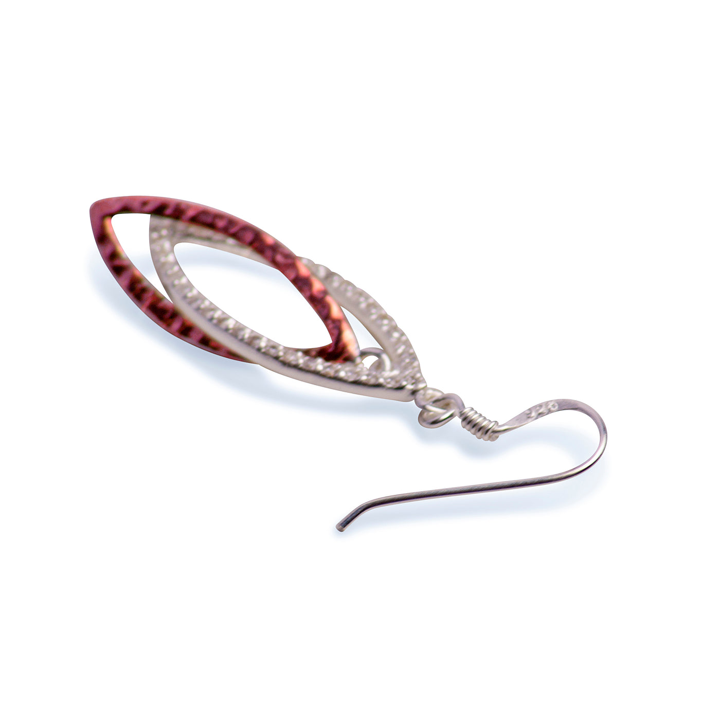 Rose Gold & Silver Dangle Earrings | SilverAndGold