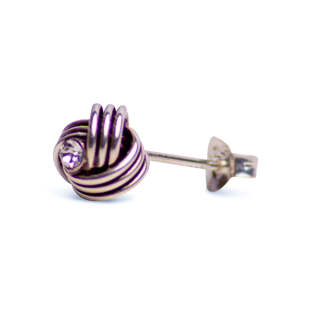 Sterling Silver Love Knot Earrings | SilverAndGold