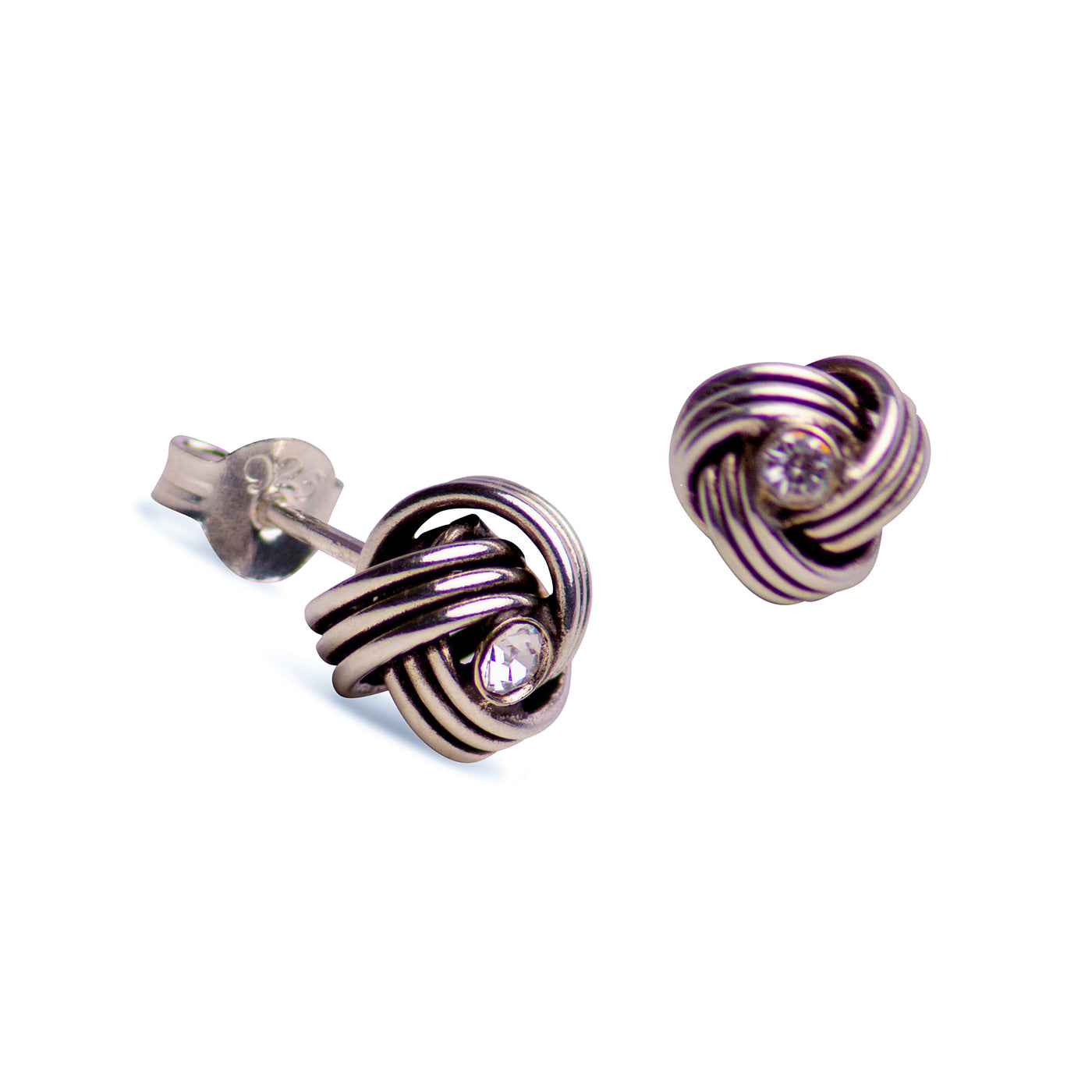 Sterling Silver Love Knot Earrings | SilverAndGold