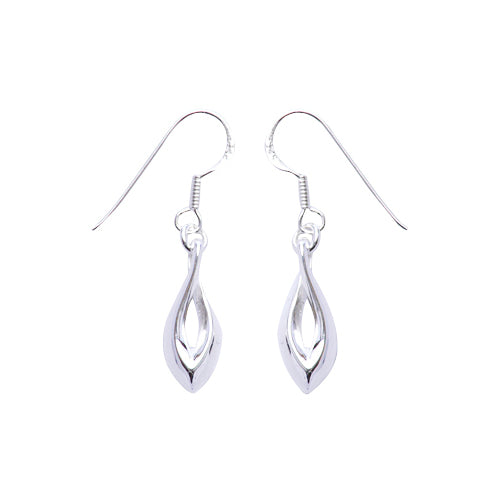 Sterling Silver Tear Drop Dangle Earrings | SilverAndGold