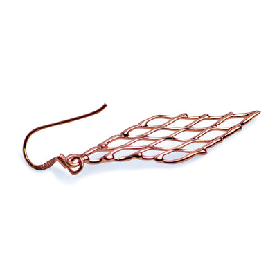 14K Rose Gold Plated Small Chandelier Earrings | SilverAndGold