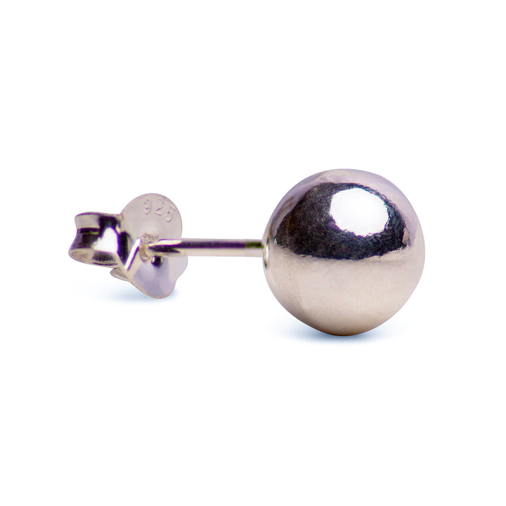 Sterling Silver Ball Stud Earrings | SilverAndGold