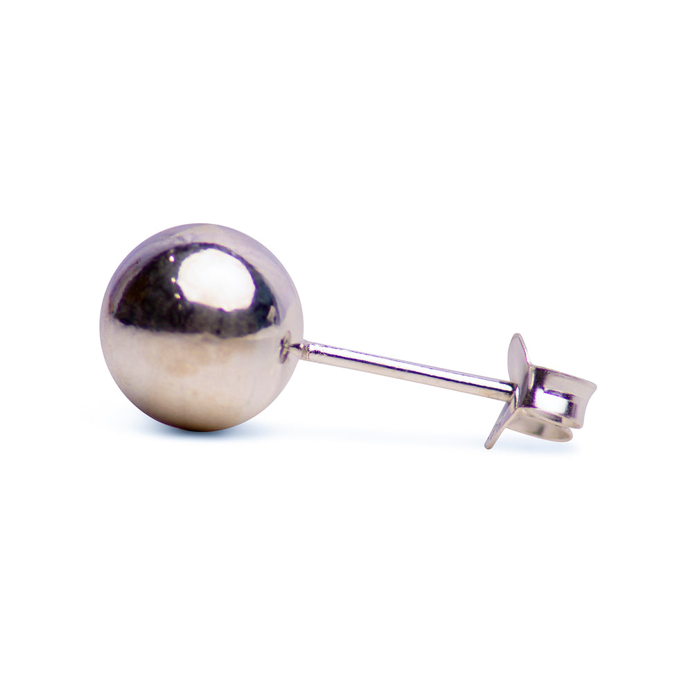 Sterling Silver Ball Stud Earrings | SilverAndGold