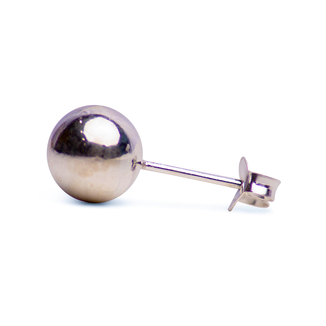 Sterling Silver Ball Stud Earrings | SilverAndGold