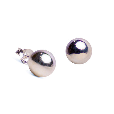 Sterling Silver Ball Stud Earrings | SilverAndGold