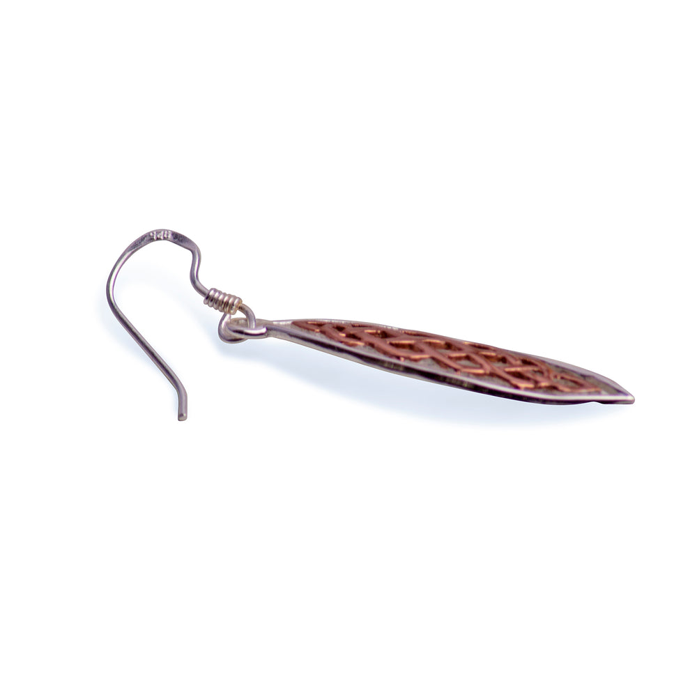 Rose Gold & Silver Drop Earrings | SilverAndGold