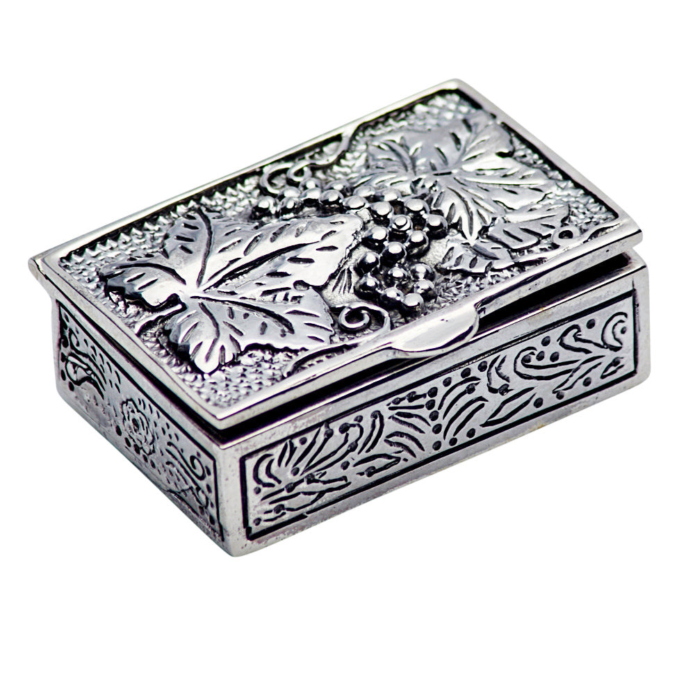 Sterling Silver Rectangular Filigree Box