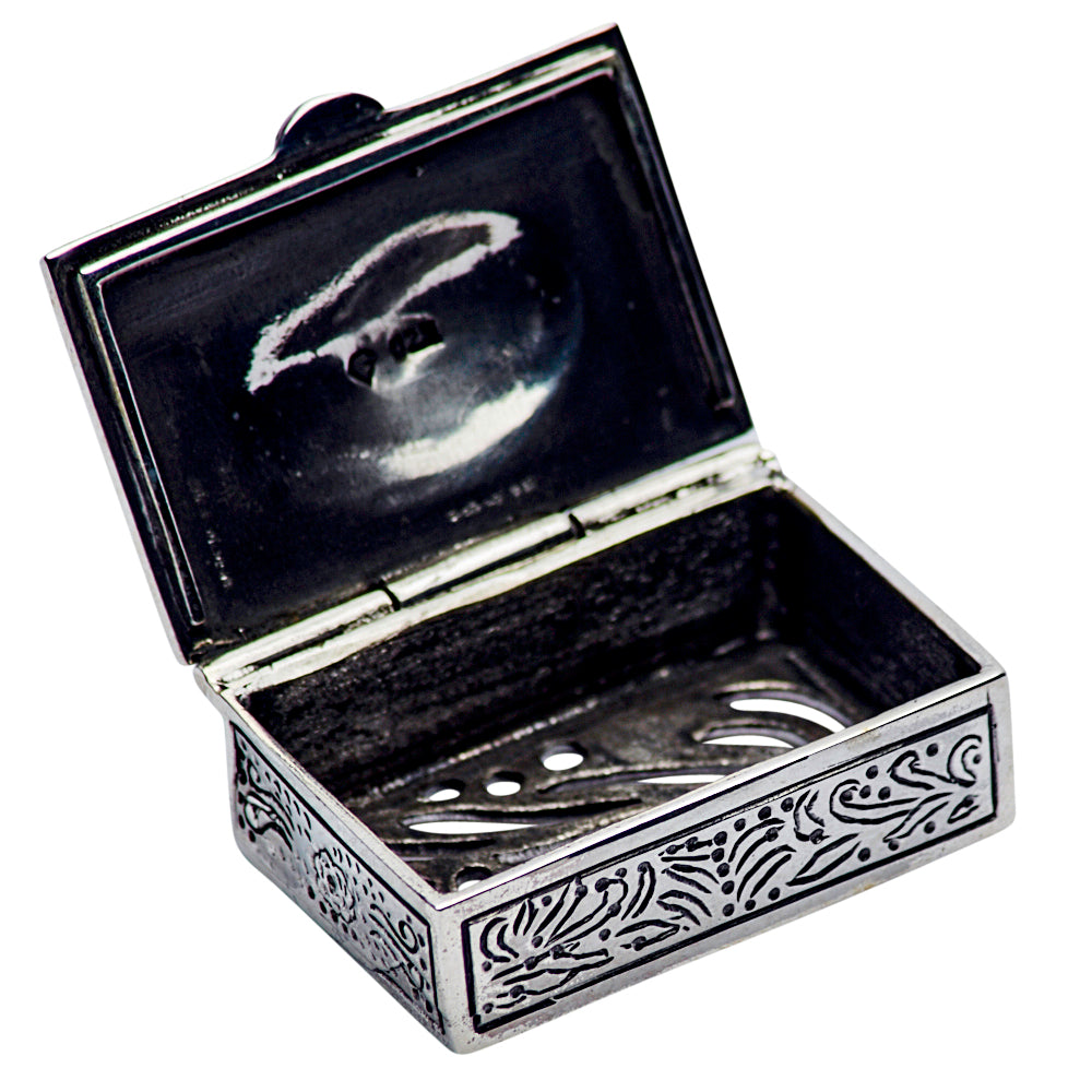 Sterling Silver Rectangular Filigree Box
