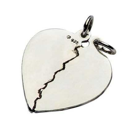 Sterling Silver "Love Me" Heart Pendant