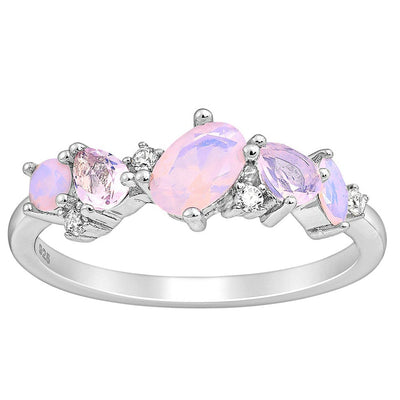 Pink Diamond Simulant Ring
