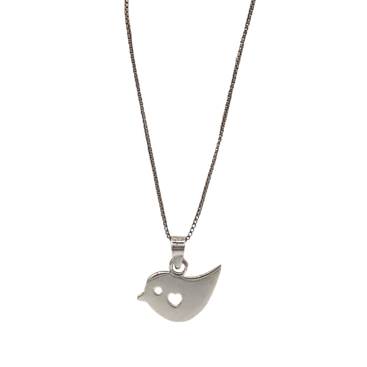 Birdie Silver Pendant Necklace