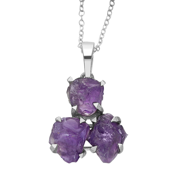 Amethyst Silver Pendant